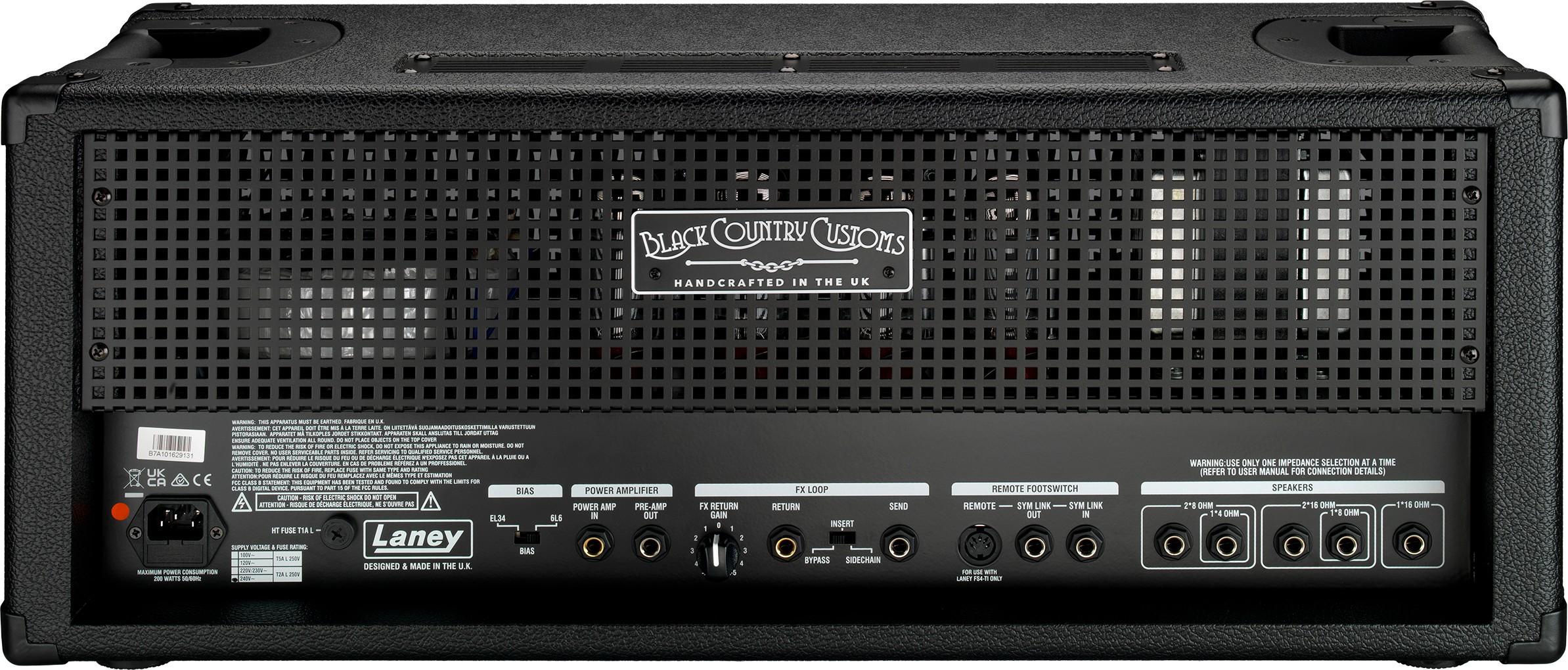 Laney Black Country Customs TI100 Tony Iommi Signature 100W Valve